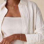 PAVOI 14K Gold Plated Cross Bracelet for Women Jewerly | Simple Gold Bracelet for Women | Confirmation Gift for Girls - Image 3